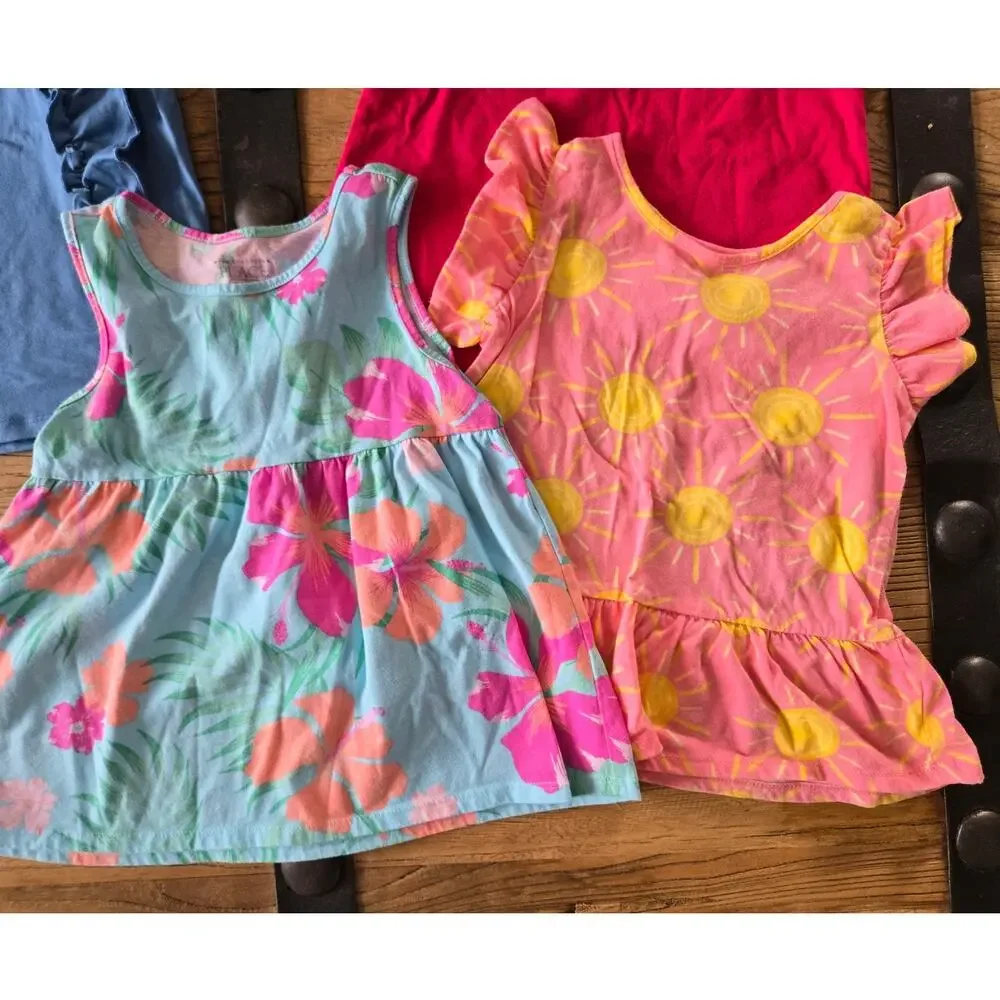 Children's Place Spring Summer Short Sleeve Top Bundle sz 5T